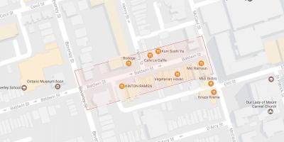 Карта Болдуин село квартал на Торонто