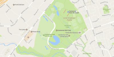 Карта Парк centennial квартал на Торонто