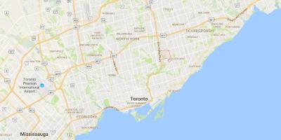 Карта на Виктория квартал на Торонто