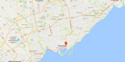 Карта дестилационни фабрики квартал на Торонто