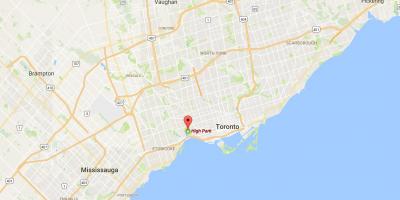 Карта на забележителности район на Торонто