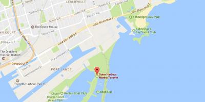 Карта Външна пристанището Торонто