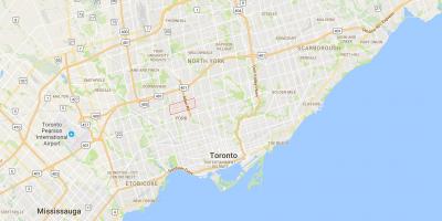 Карта на Глен Парк район на Торонто