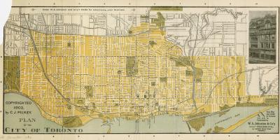 Карта на град Торонто 1903