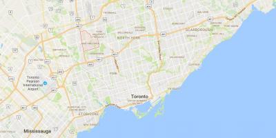 Карта на Джейн и Финч район на Торонто