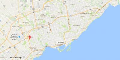 Карта на Западна Дийн квартал на Торонто