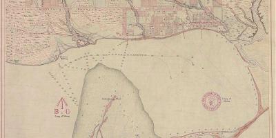 Карта на земята-Йорк, Торонто 1787-1884