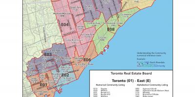 Карта На Източен Торонто