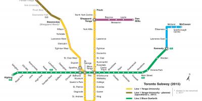 Карта на метрото Торонто