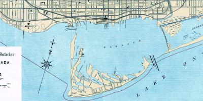 Карта Торонто пристанището 1906