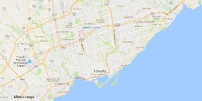 Карта Клантоне квартал на Торонто