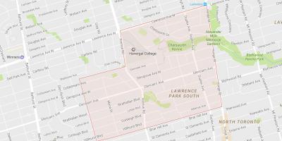 Карта Литтон Парк, квартал на Торонто