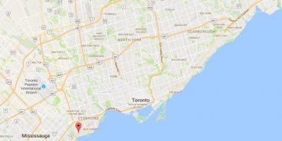 Карта Long Branch район на Торонто