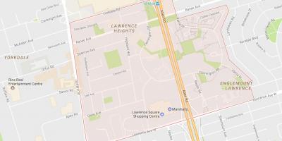 Карта на Лорънс височина квартал на Торонто