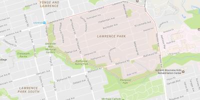 Карта на Лорънс-Парк квартал на Торонто