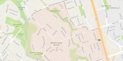Карта Маркланд дърво околностите на Торонто