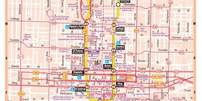 Карта на метрото на град Торонто