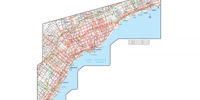 Карта официални пътя Онтарио