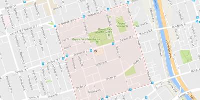Карта на Риджънтс Парк квартал на Торонто