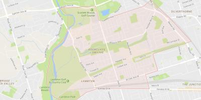 Карта Рокклифф–Смит квартал на Торонто