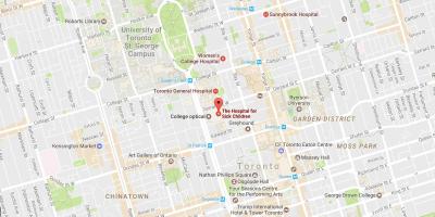 Карта на сайта sickkids в Торонто