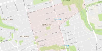 Карта Саммерхилл квартал на Торонто