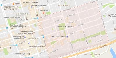 Карта на Санкт съседство Лорънс Торонто