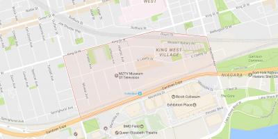 Карта на свободата на село квартал на Торонто