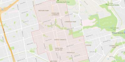 Карта на Северното предградие на Торонто