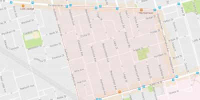 Карта Биконсфилд квартал на Торонто