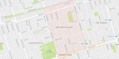 Карта на Ситон село квартал на Торонто