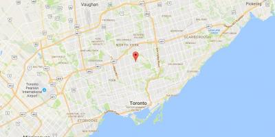Карта Уонлесс квартал на Торонто
