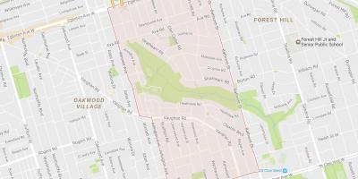 Карта на Hobie–Cedarvale квартал на Торонто